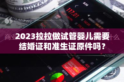 2023拉拉做试管婴儿需要结婚证和准生证原件吗？