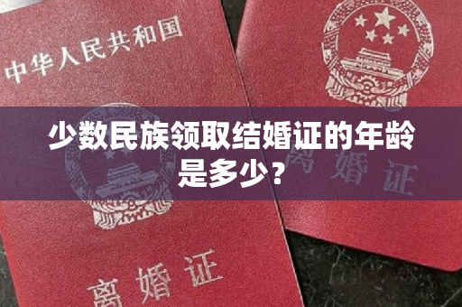 少数民族领取结婚证的年龄是多少？