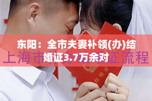 东阳：全市夫妻补领(办)结婚证3.7万余对