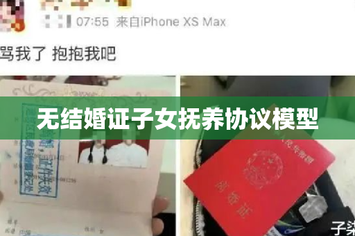 无结婚证子女抚养协议模型