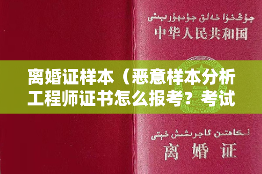 离婚证样本（恶意样本分析工程师证书怎么报考？考试难度大吗？教新手小白如何拿证！）