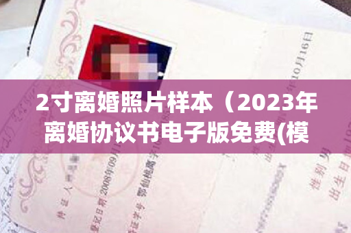 2寸离婚照片样本（2023年离婚协议书电子版免费(模板8篇)