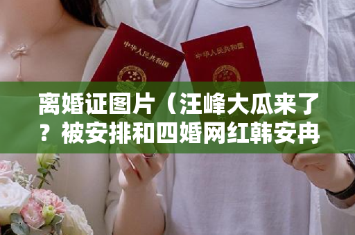 离婚证图片（汪峰大瓜来了？被安排和四婚网红韩安冉结婚，韩安冉却尽情的嘲讽）