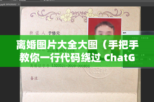 离婚图片大全大图（手把手教你一行代码绕过 ChatGPT Plus 升级限制，轻松玩转 GPT-4）