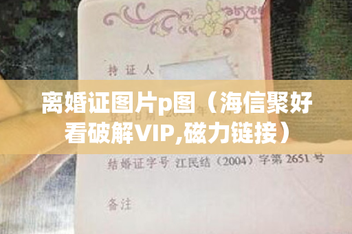 离婚证图片p图（海信聚好看破解VIP,磁力链接）