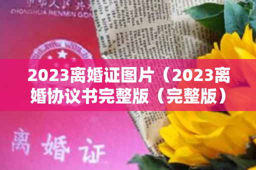 2023离婚证图片（2023离婚协议书完整版（完整版）