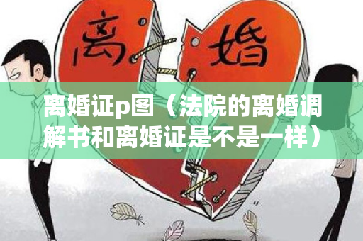 离婚证p图（法院的离婚调解书和离婚证是不是一样）