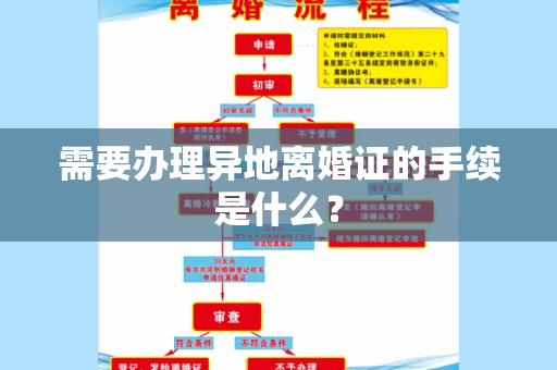 需要办理异地离婚证的手续是什么？