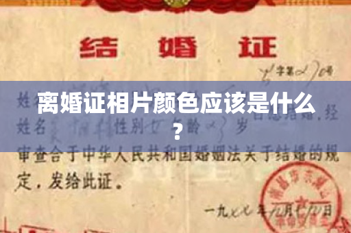 离婚证相片颜色应该是什么？